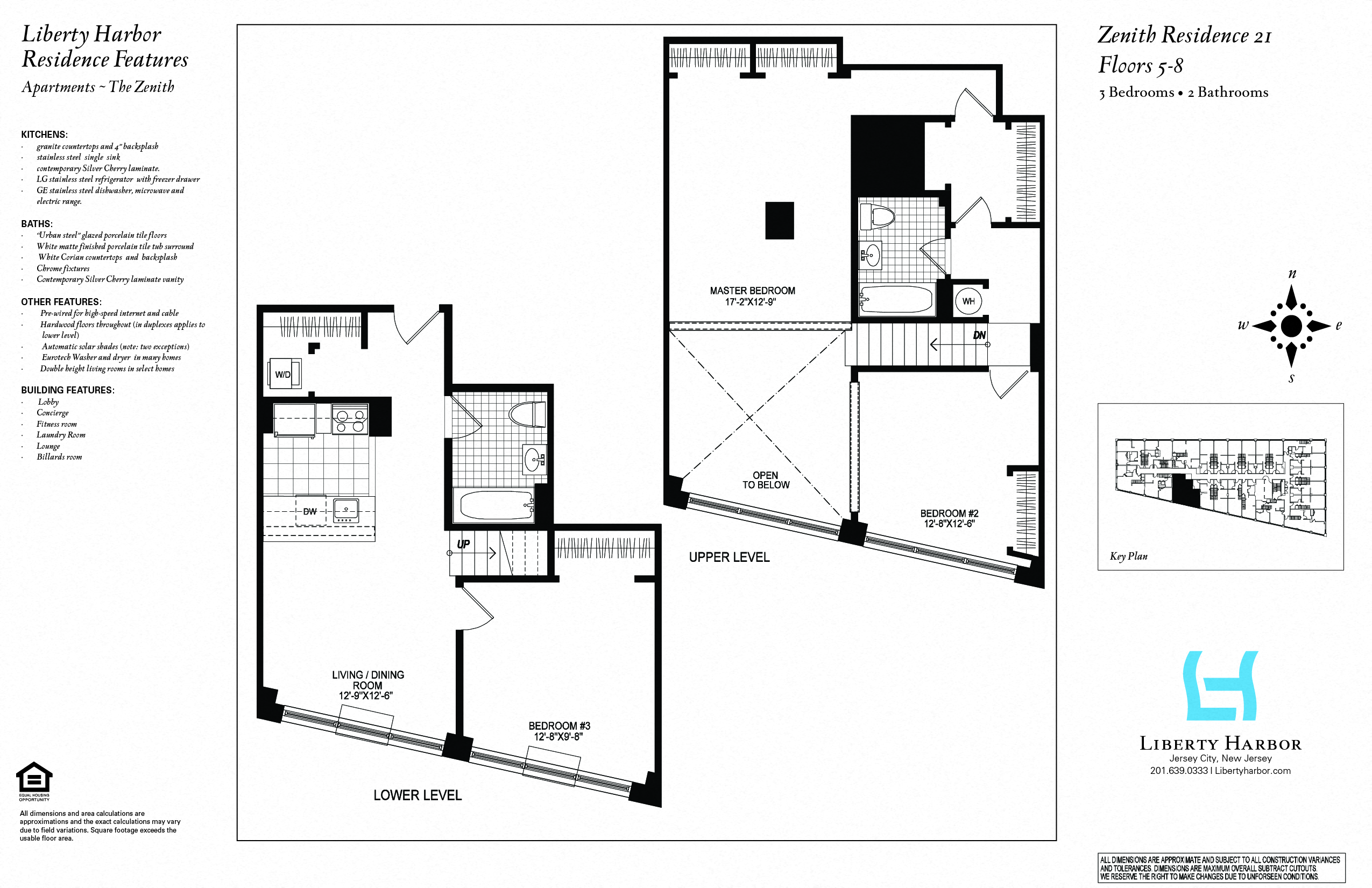 Floor plan for 3 beds, 2 baths, 1321 sqft